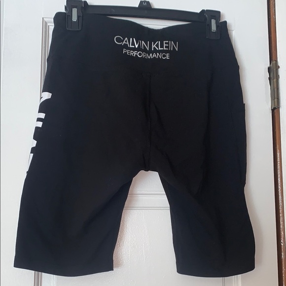 Calvin Klein Black Logo Biker Shorts - Picture 2 of 3